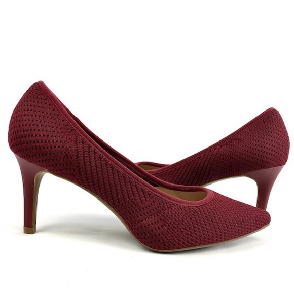 Alfani Step 'N Flex Jeules Scarlet Geo Knit Pump Size 8 - Picture 2 of 8